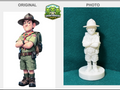 Green Horizon Cadets Patrouillenführer Figur Deko Statue Weihnachten Tiere