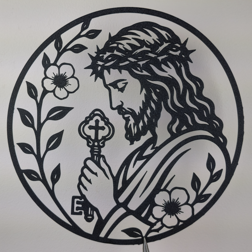 Christus mit dem Schlüssel Wandkunst Wandbild Wanddeko Wanddekoration Deko