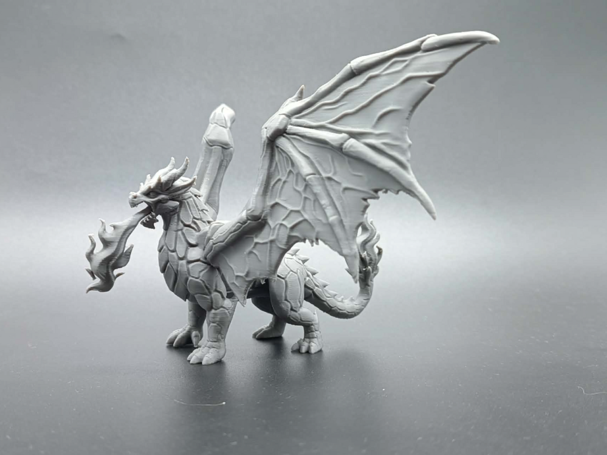 Vulkanischer Drache Figur Deko