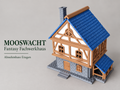 MOOSWACHT Modulares Fantasy-Fachwerkhaus Figur Deko Statue Mittelalter