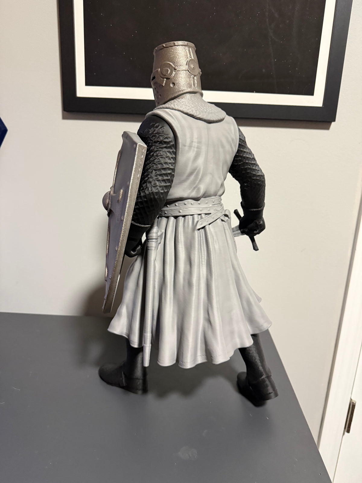 Statue Kreuzritter mittelalterlich 50 cm