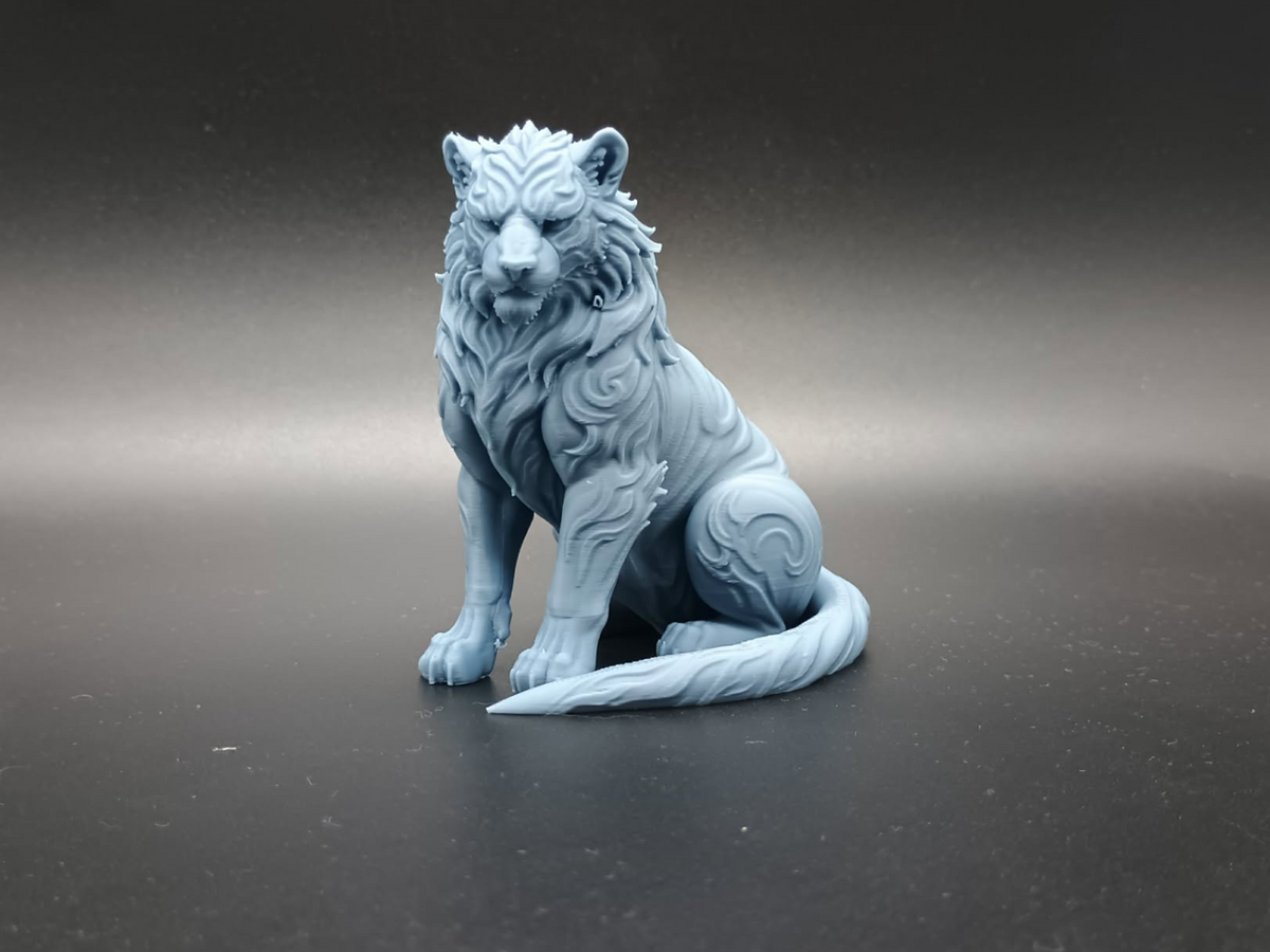 Ornamentaler Heiliger Geister-Weißer Tiger Figur Deko