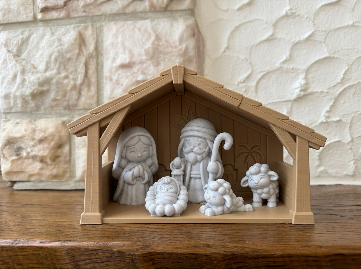 Weihnachtskrippe Krippenfiguren Set 5-teilig