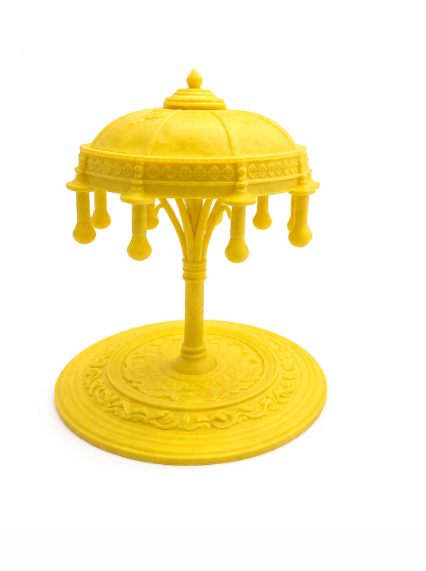 Königlicher viktorianischer Kronleuchter mit Deckenrosette Figur Deko