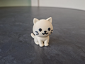Winziges glückliches Kätzchen Figur Deko Statue Tierfigur Tiere Geschenk