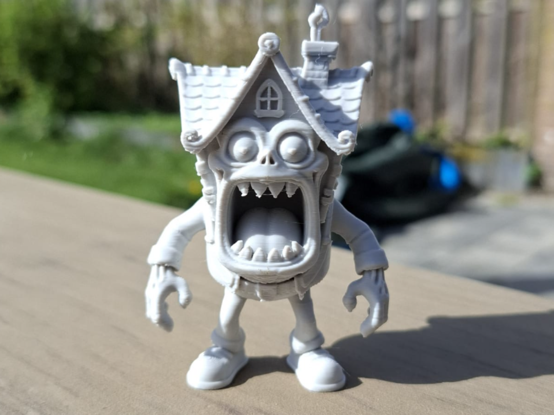 Chompy Cottage Das hungrige Spukhaus Figur Deko Statue Halloween Grusel