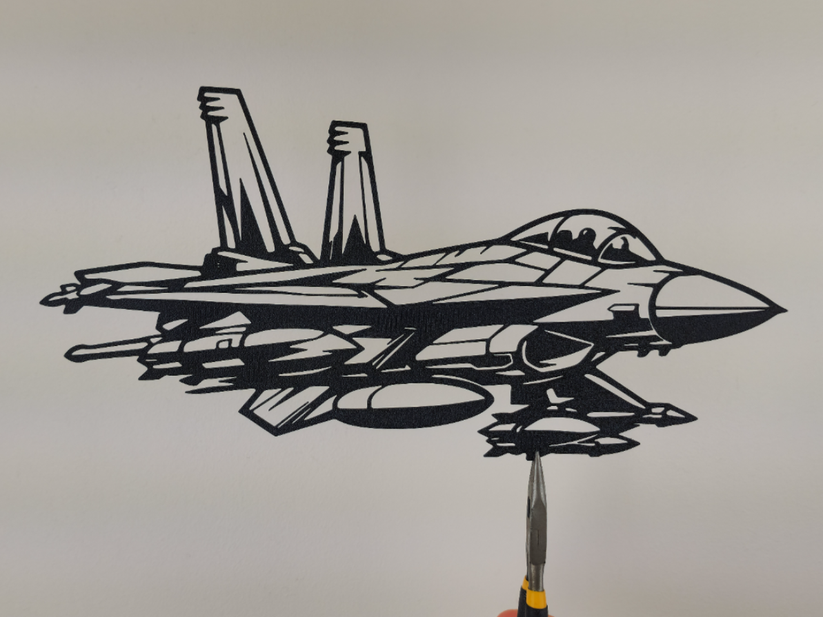 Kampfjet Wandkunst Wandbild Wanddeko Wanddekoration Wohnzimmer Deko