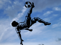 Fallrückzieher Fußballspieler Wandkunst Dekoration Wandbild Wanddeko Deko