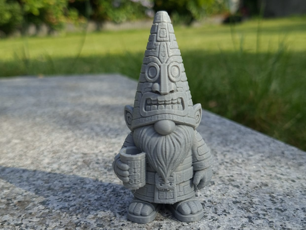 Maya-Gnom mit Krug Alte Zivilisation Figur Deko Statue Weihnachten Advent