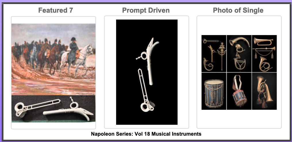 Napoleon-Serie Band 18 Musikinstrumente Figur Deko Statue Puppenhaus Vitrine