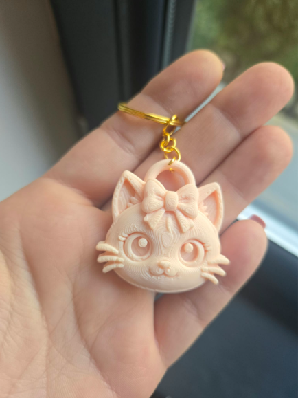 Niedlicher Katzenanhänger Schlüsselanhänger Taschenanhänger & Medaillon ohne