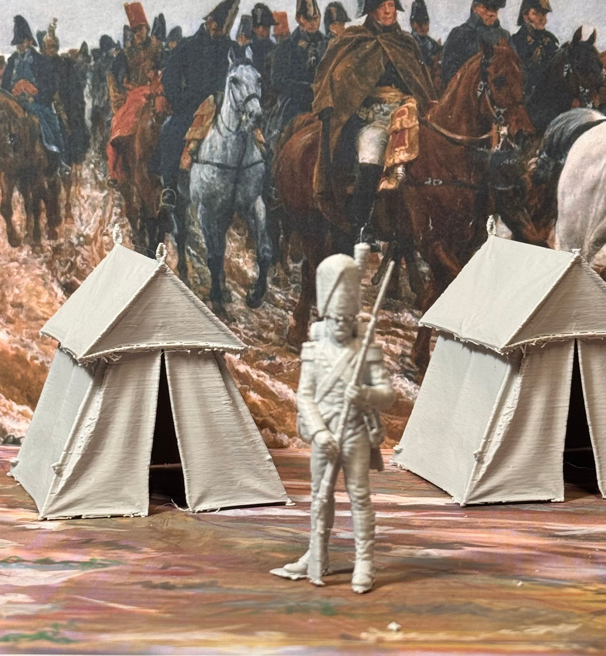 Napoleon-Serie Band 22 Zelte Insgesamt 3 Figur Deko Statue Puppenhaus