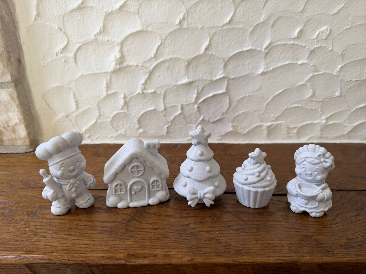 Weihnachtsbäckerei Figuren Set Deko