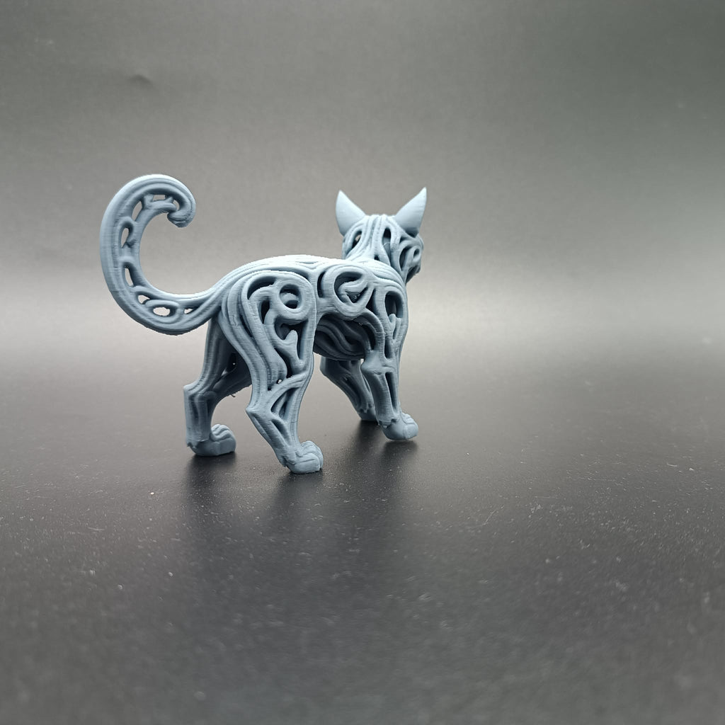 Abstrakte hohle Katzenkunst Figur Deko