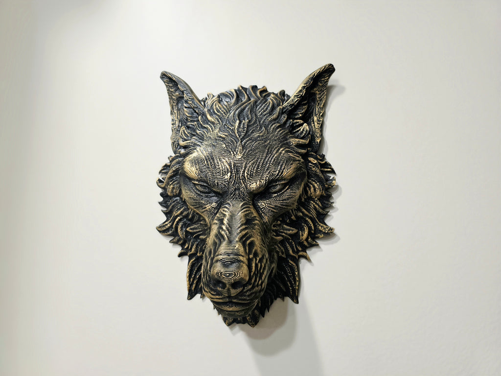 Wolfskopf Wanddeko