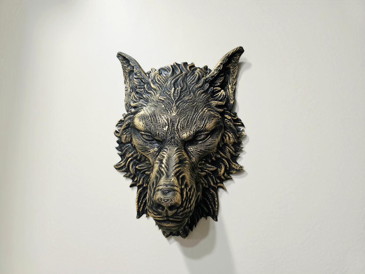 Wolfskopf Wanddeko