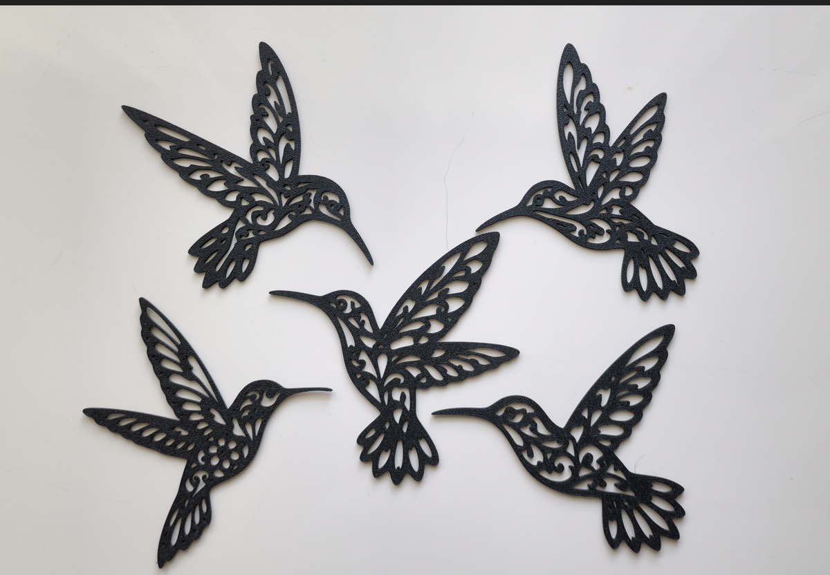 Elegante Kolibri-Sammlung 2D Wandkunst Wandbild Wanddeko Wanddekoration