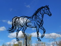 Pferd 2D Wandkunst Wandbild Wanddeko Wanddekoration Tierfigur Tiere Deko