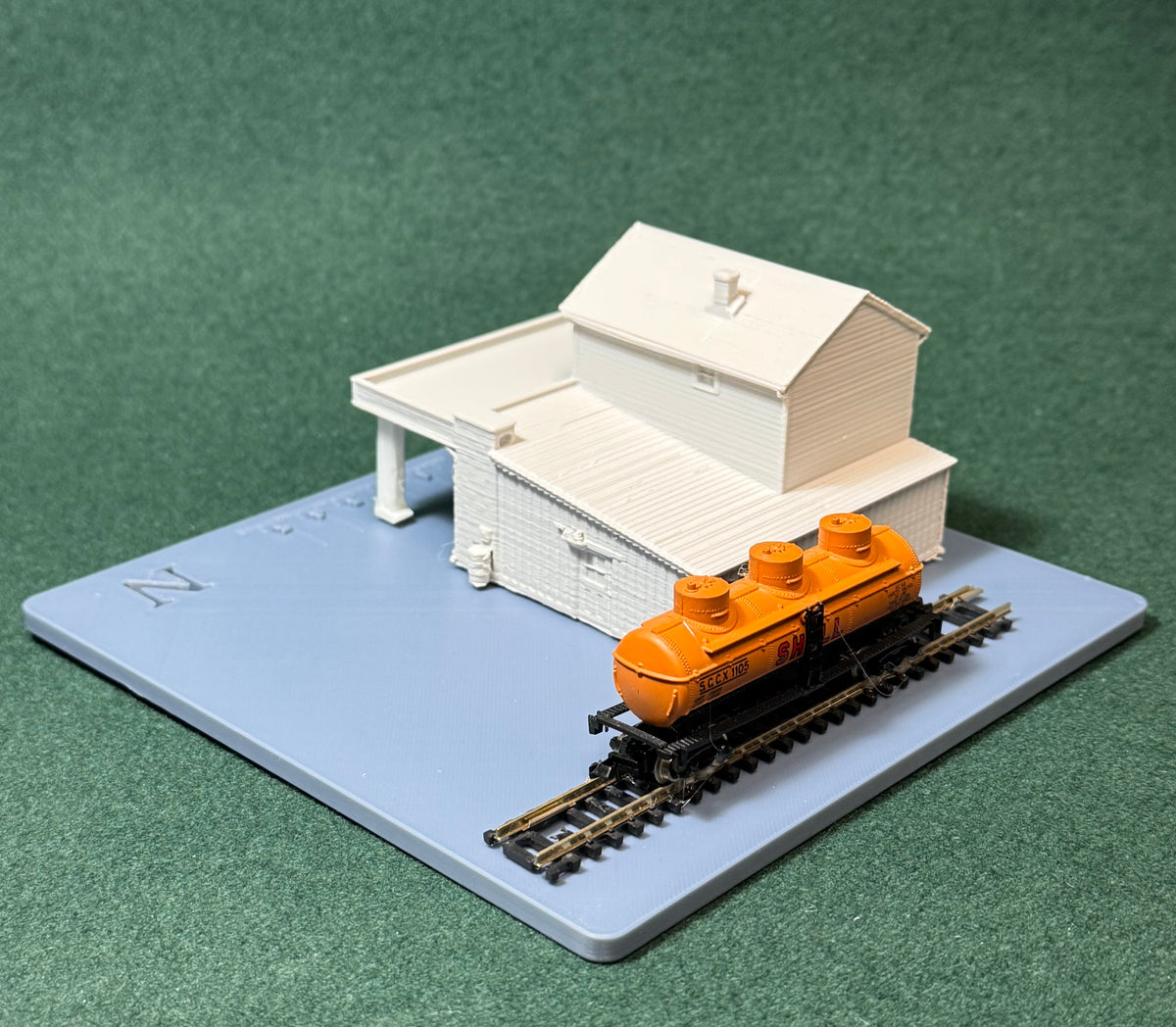 HO & N Struktur Straßenrandgarage Modelleisenbahn H0 Spur N Diorama