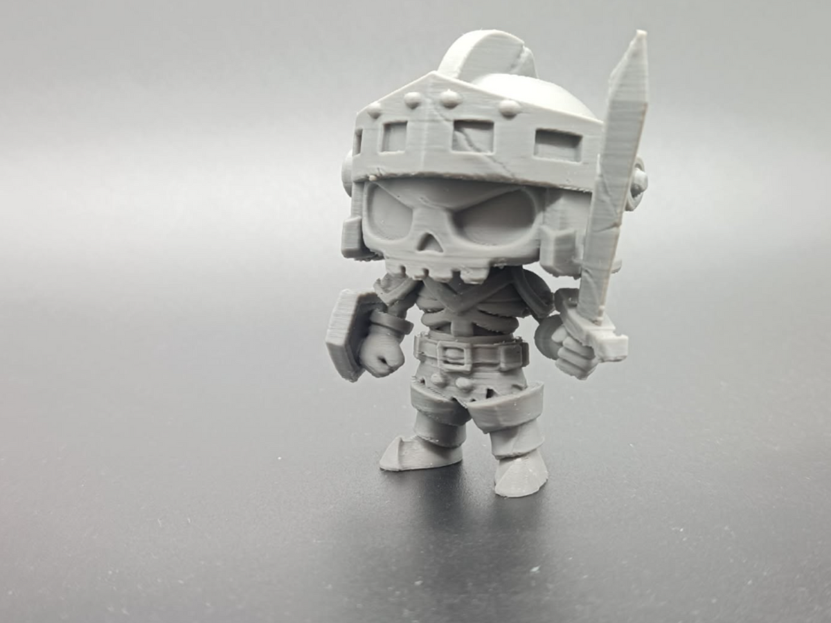 Untoter Ritter Chibi Süßes Knochenkrieger Figur Deko