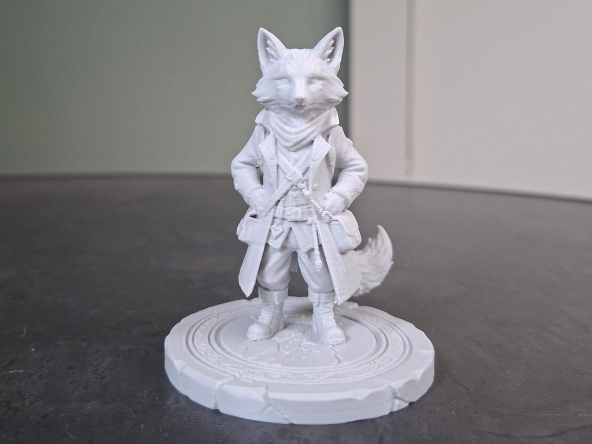 Fuchs-Abenteurer-Figur Fantasy-Dekor Deko Statue Weihnachten Advent Winter
