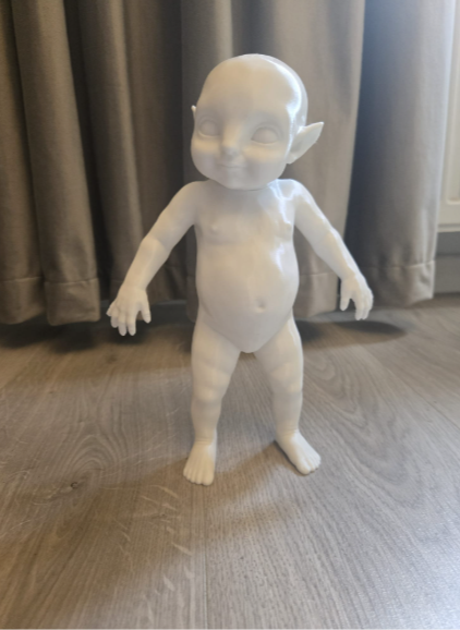 AMSDOLL Alien Baby Cm Screw Kopf Figur Deko Statue Skulptur Dekoration