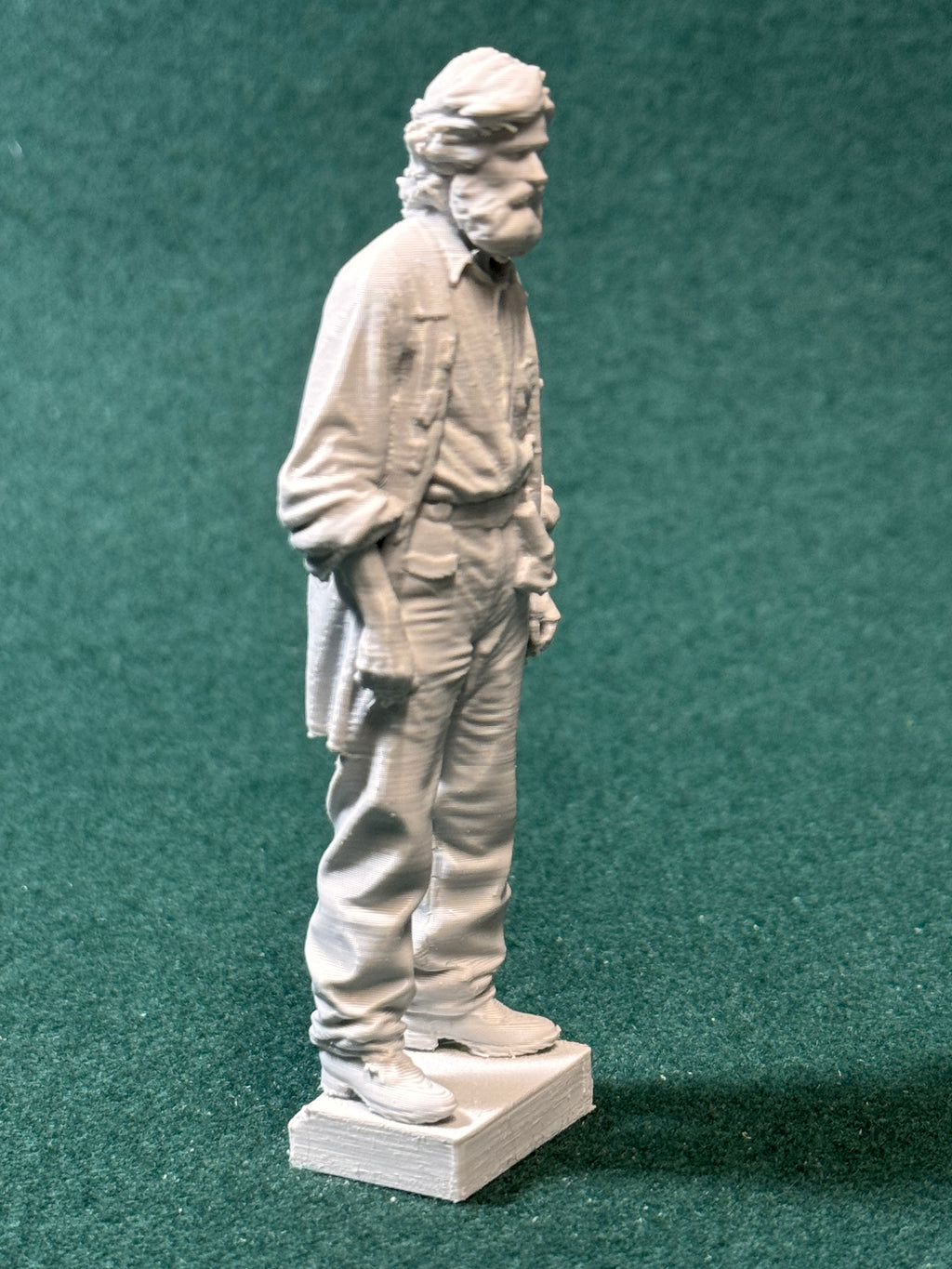 1880er Jahre 7 amerikanische Männer der Unterschicht Figur Deko Statue
