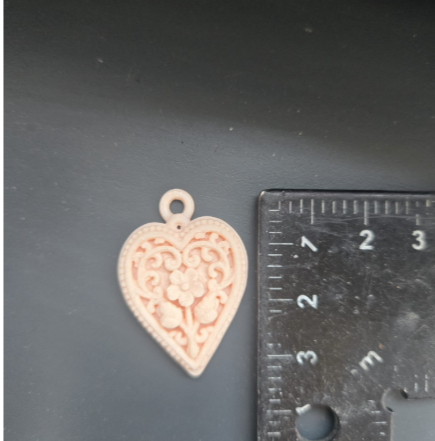 Victorianisches Herz-Taschenanhänger ohne Kette Kettenanhänger Schmuck