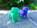 Mops Französische Bulldogge Figur