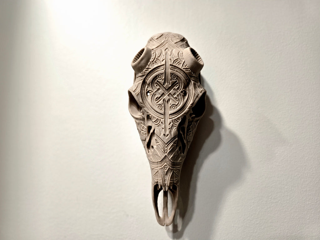 Hirschschädel Replik Wanddeko Variante 40