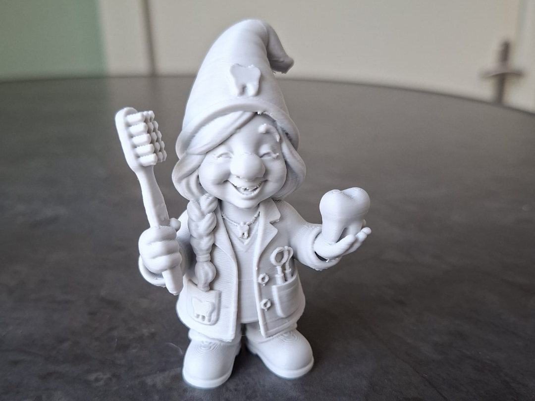 Zahngnom Figur Deko Statue Gartenzwerg Gartendeko Wichtel Skulptur Vitrine
