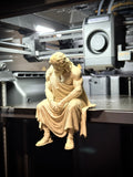 Figur Zeus traurig Kantenhocker