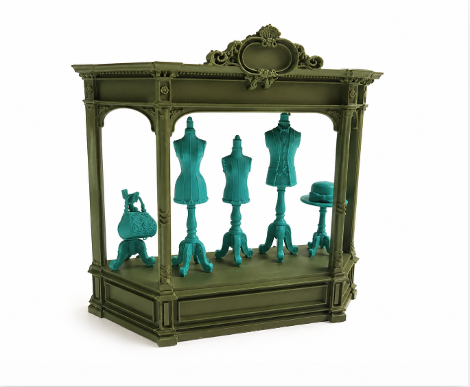 Viktorianisches Boutique-Display-Set 8 Teile enthalten Figur Deko Statue
