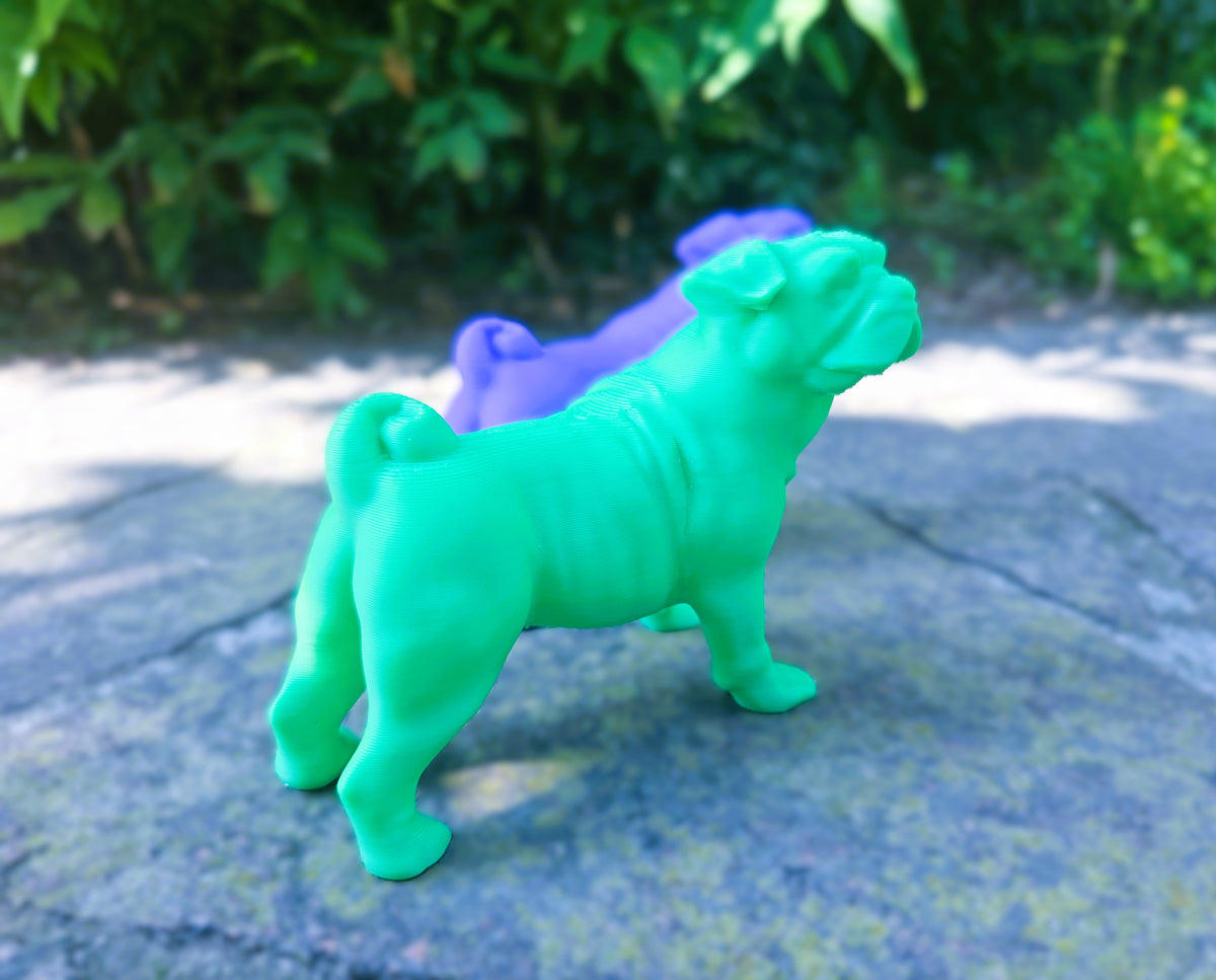 Mops Französische Bulldogge Figur