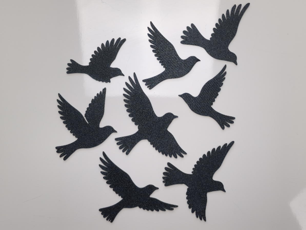 Fliegende Vögel Wandkunst-Set Wandbild Wanddeko Wanddekoration Tierfigur