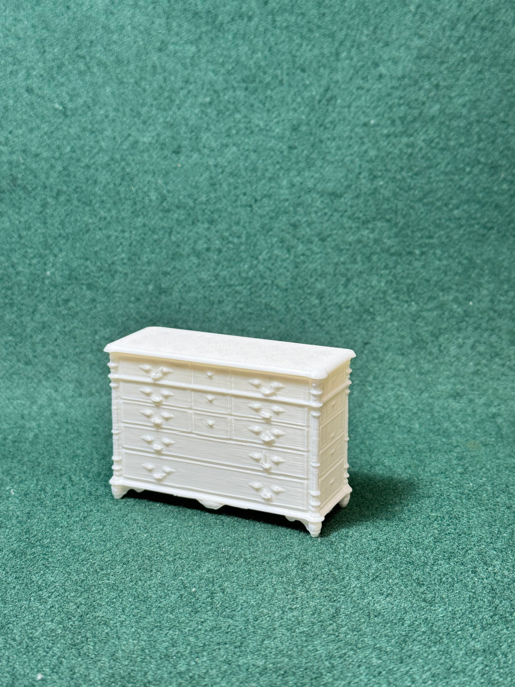 Puppenhaus Mini Kommode 3 aus der Viktorianischen Ära Miniatur 1:12 Möbel