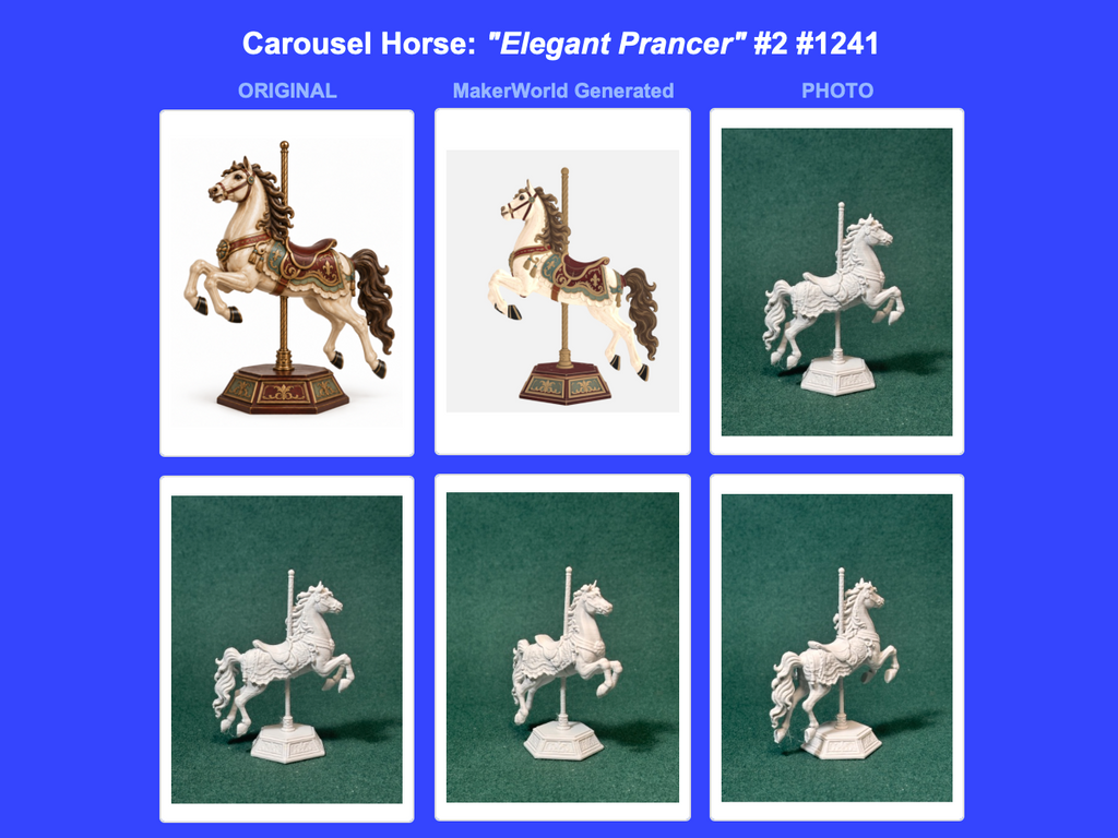 Karussellpferd Eleganter Tänzer Figur Deko Statue Tierfigur Tiere Geschenk