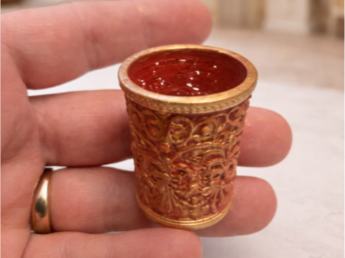 Mini-Schreibtisch-Mülleimer Barockstil Figur Deko Statue Skulptur Geschenk