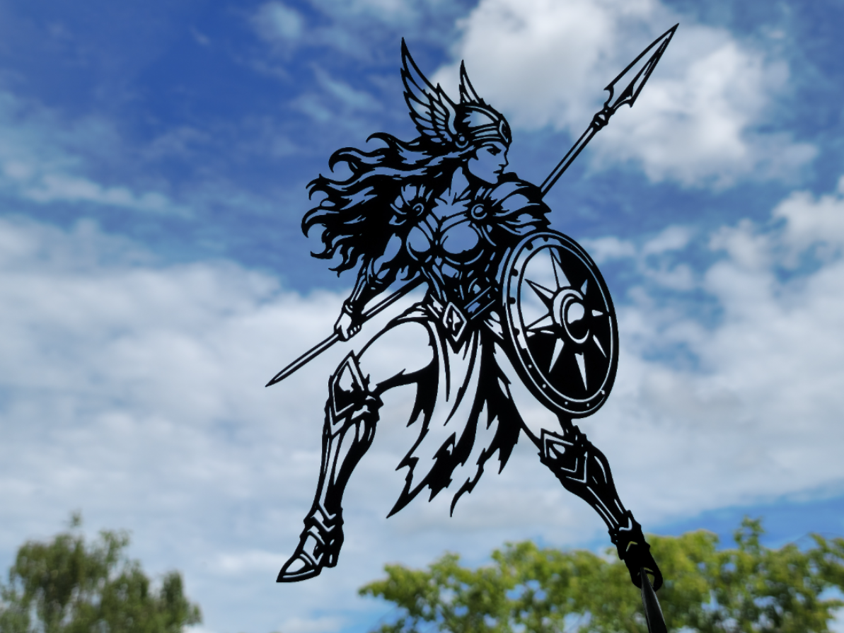 Walküren-Krieger-Wandkunstdarstellung Wandbild Wanddeko Wanddekoration