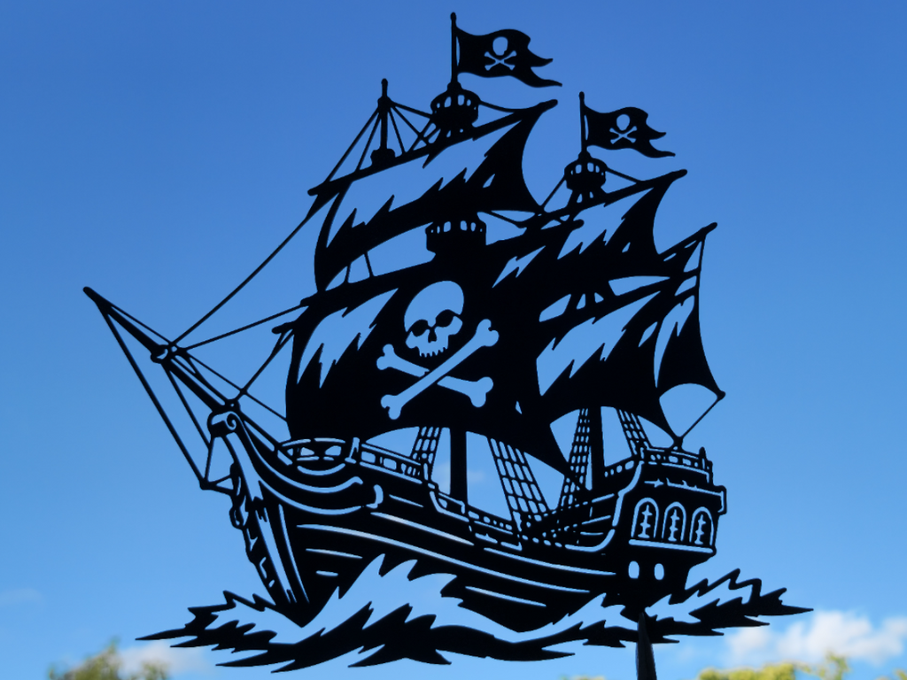 Piraten-Schiff Wandkunst Wandbild Wanddeko Wanddekoration Wohnzimmer Deko