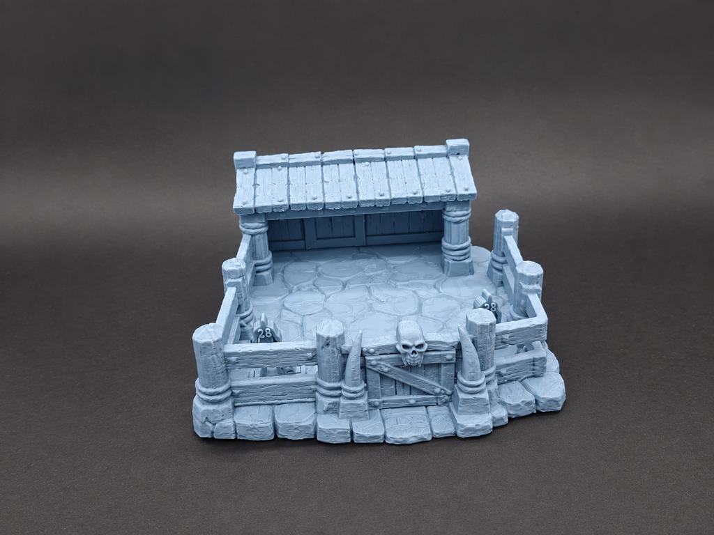 Fantasy Tiergehege & Stall 28mm Gelände