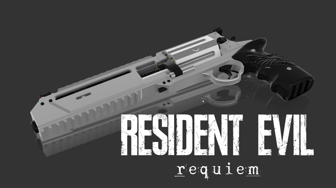PREMIUM Resident Evil 9 Requiem Leon S. Kennedy Revolver COSPLAY | REPLIKA FREE SHIPPING