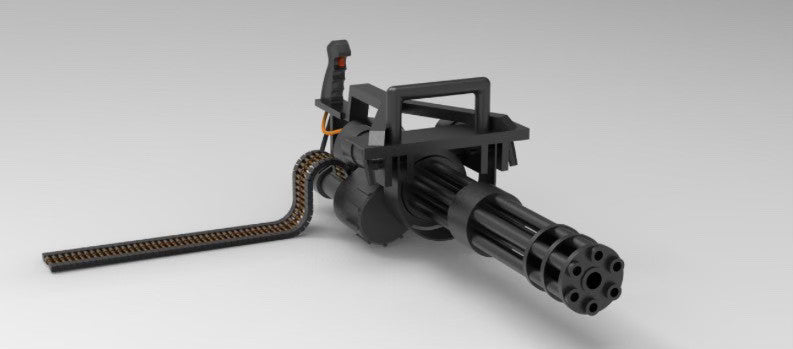 Vulcan minigun'/gatlin gun m134 Replika Kunststoff Waffe für Cosplay und co