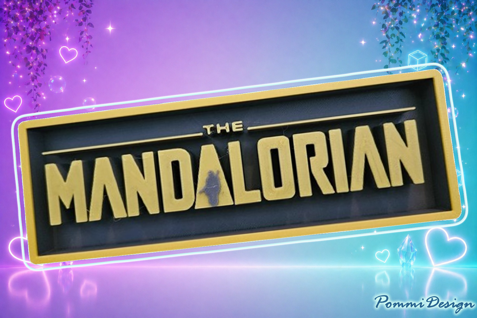 TheMandalorian inspiriert  - Fan Art - Merchandise-SIGN/Schild