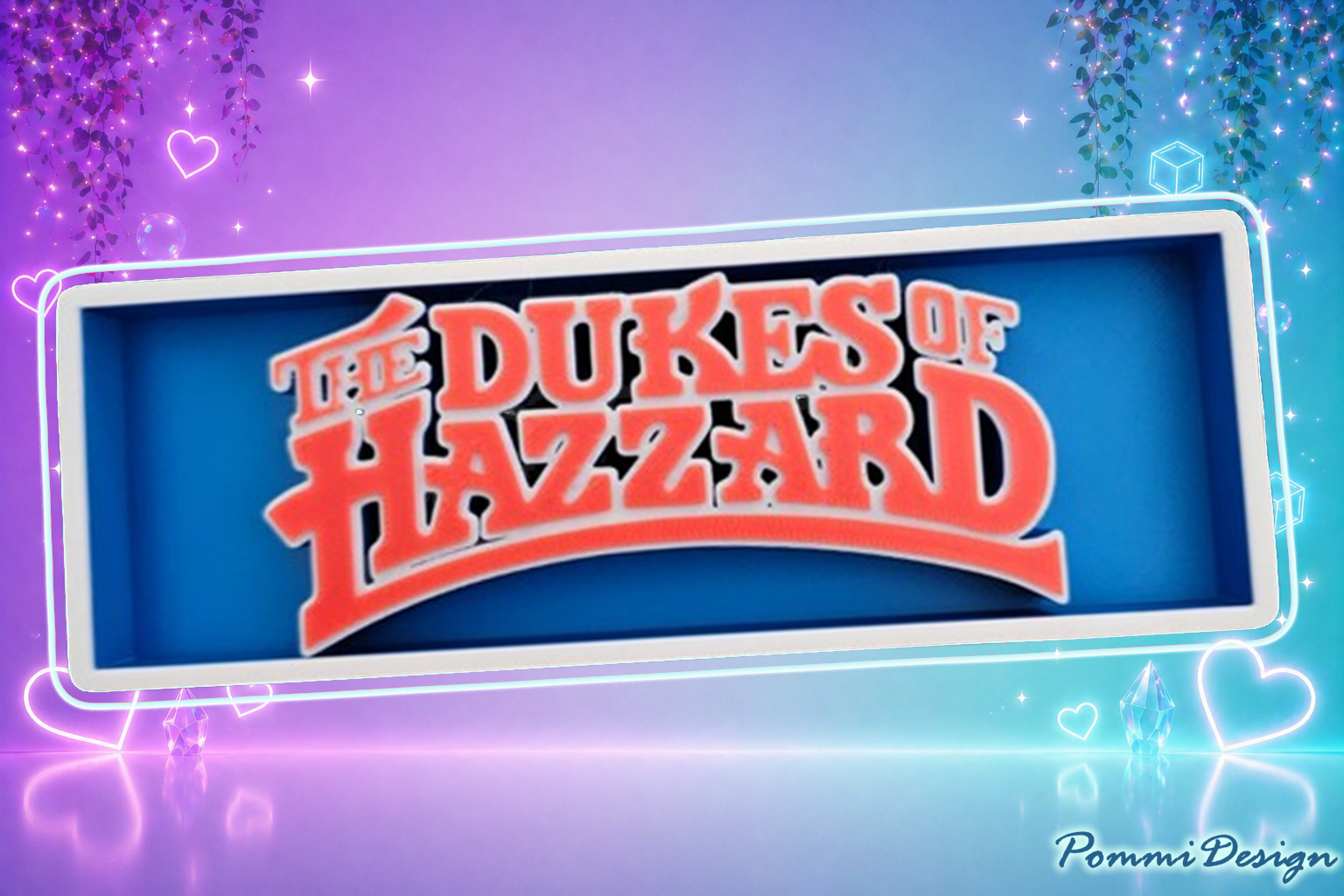 Inspiré par The Dukes of Hazzard - Fan Art - Panneau/Plaque de merchandising
